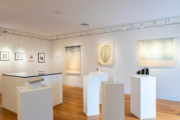 Installation view, Chihiro TAKI, Katie Baldwin,  and Wood Paper Box