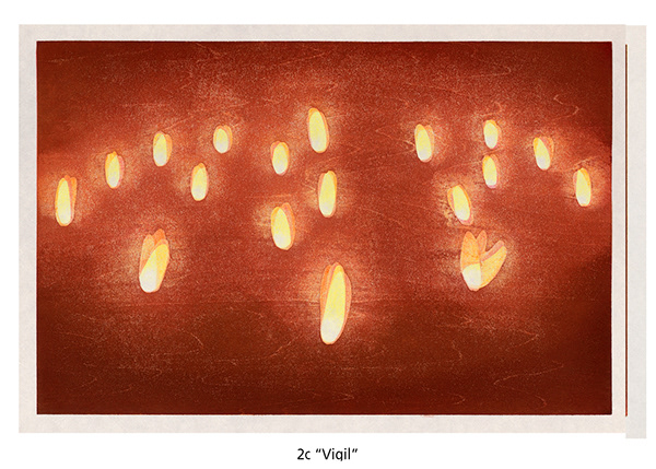 Annie Bissett   Vigil 2017 24.5 x 18.5 mokuhanga