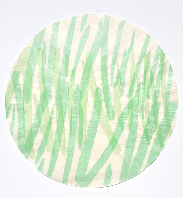 Mia O  Untitled 10 2019 17.3 x 17.3” mokuhanga