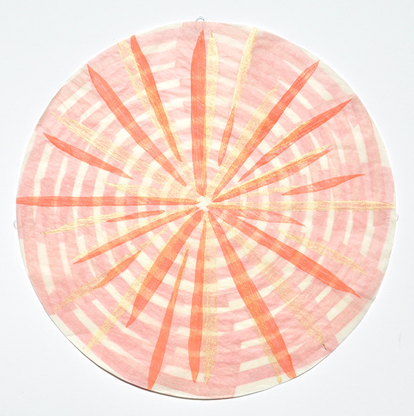 Mia O  Untitled 3 2018 17.3 x 17.3” mokuhanga