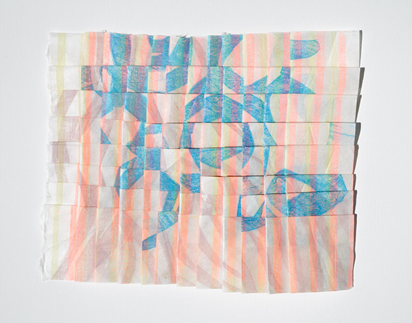 Mia O  Sunshine 1 2020 6.6 x 8.2" mokuhanga