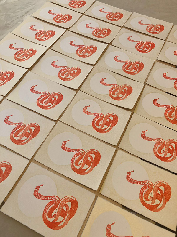 Natasha Norman printing in Cape Town, South Africa