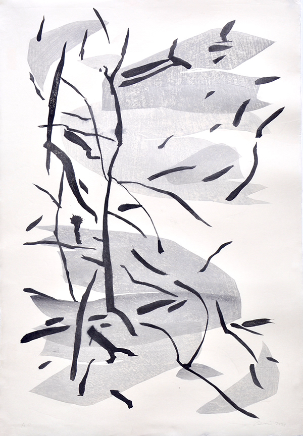 Mia O   Line Landscape ll 2021 26 x 38” mokuhanga