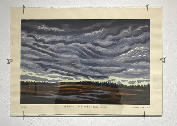 Linda Mahoney, Turbulent Sky Over Corea Heath, 2019