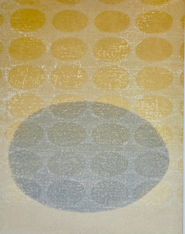 Kate MacDonagh, Shades,  13" x 10", mokuhanga, 2022