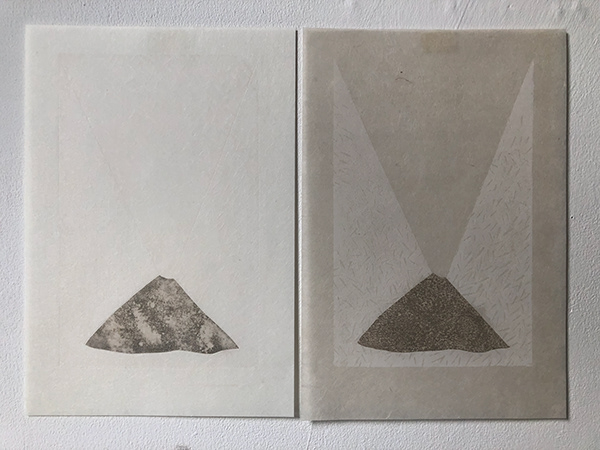 Lucy May Schofield  Each morning I wake to you (ash) 2015 7.3 x 10.5 mokuhanga