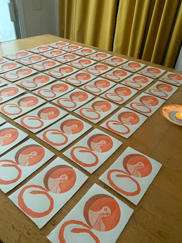 Katie Baldwin printing in Huntsville, AL, USA