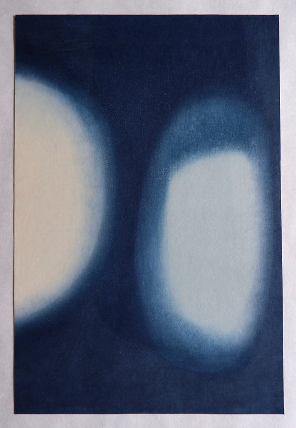 Lucy May Schofield, The Way You Look at Me,  2019,  17 x 13", mokuhanga