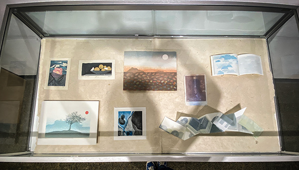 From left (clockwise), Muntsa Molina, Tangled Thoughts, 2020; Jacek Machowski, Midas' last hope, 2022; Niamh Flanagan, whispering from another shore, 2021; Elisabet Alsos Strand, Shades- soft, 2021; Tihana karlovic, cloud, 2020; Ann Kavanagh, Arctic Spaces, 2022; Laura Bortoloni, Uccea 03, 2022; Robert Russell, As Mist Retreats, Blackthorn Stands. 2021