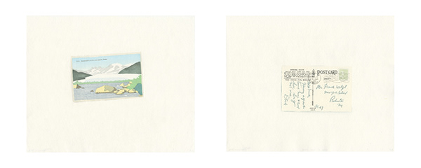 Yoonmi Nam  Mendanhall Postcards 2016 13"w x 10.5"h