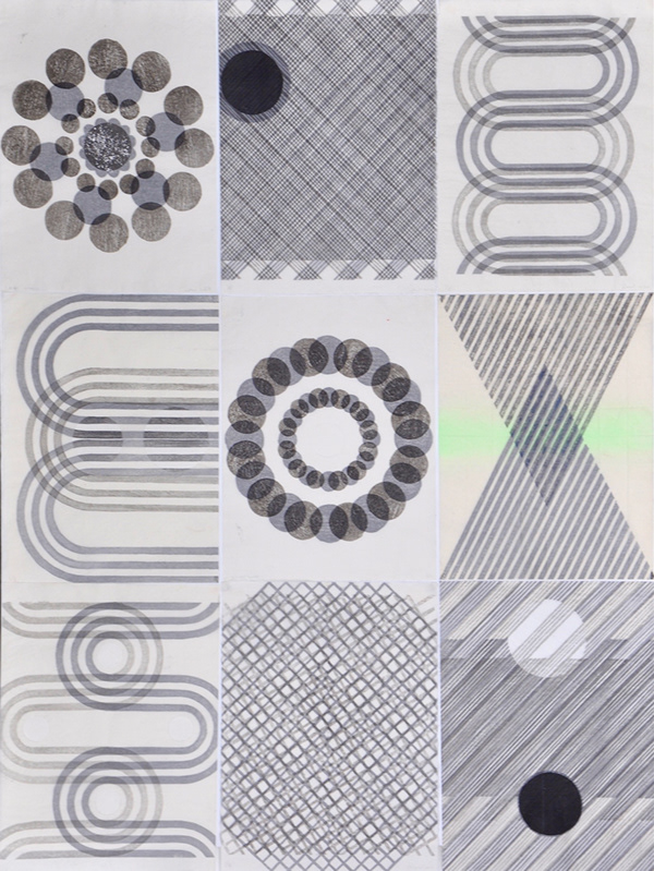 Mia O  Nature Forms 2021 9 prints  35.5 x 47” mokuhanga