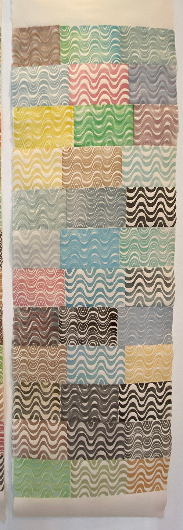 Florence Neal   Aguos Do Futuro 6 17” x 56” mokuhanga