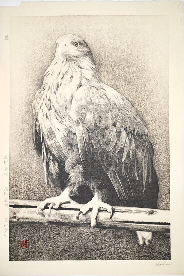 Shoichi Kitamura, 2022 Eagle 2022 14.5 x 9.5 inches Mokuhanga