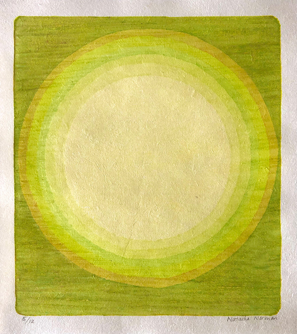 Natasha Norman, I Carry Your Heart With Me (green), 6.7 x 7.5