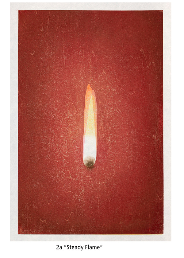Annie Bissett   Steady Flame 2017 18.5 x 24.5 mokuhanga
