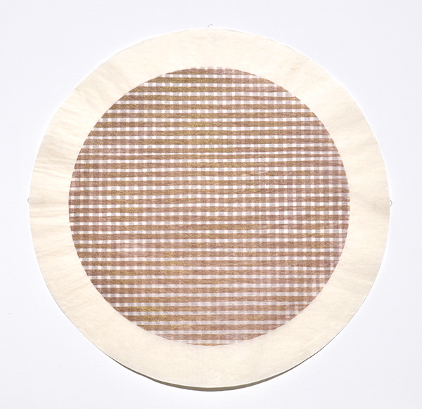 Mia O  Untitled 14 2019 17.3 x 17.3” mokuhanga