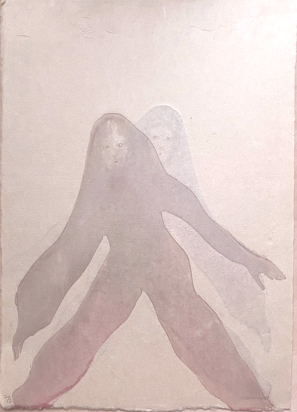 ayao Shiokawa, Moving Woods, 14.5" x 10.5", mokuhanga, 2007