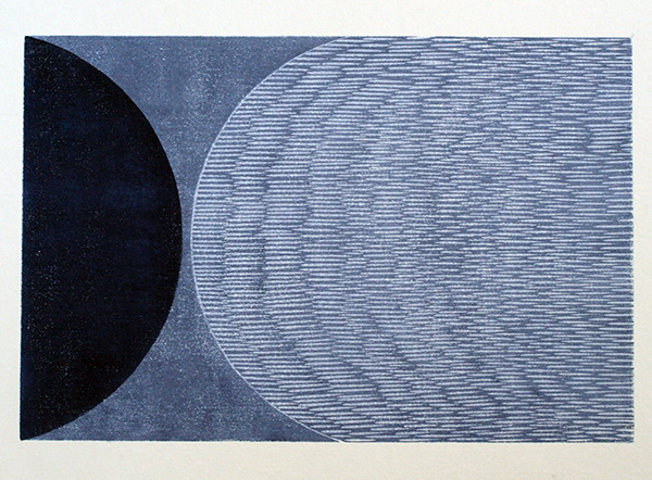 Kate MacDonagh  Eclipse I  2019 18 x 12" mokuhanga