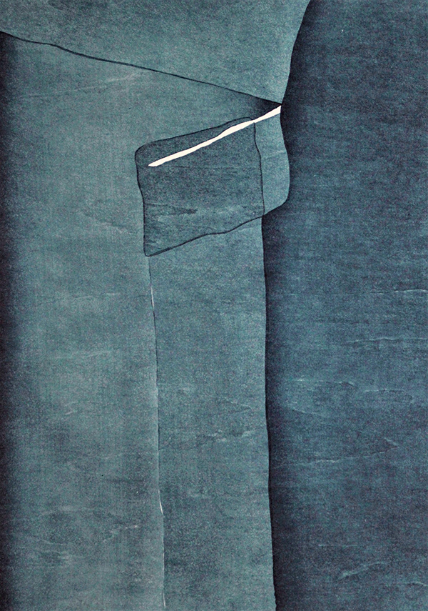 Hidehiko Gotou  Traveler 2010 9.8” x 12.8” mokuhanga