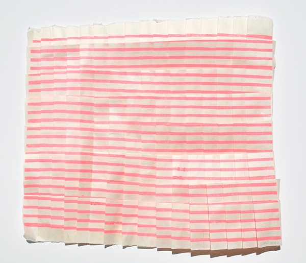 Mia O  Blooming Lines 2021 15.7 x 17.3" mokuhanga