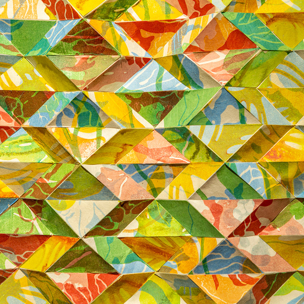 Louise Rouse, 2021 Study for Plane of Immanence 10 x 15 inches Mokuhanga